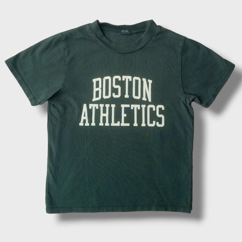 John Galt Boston Athletics Crop Top Tee Women's XS Preppy College Sports